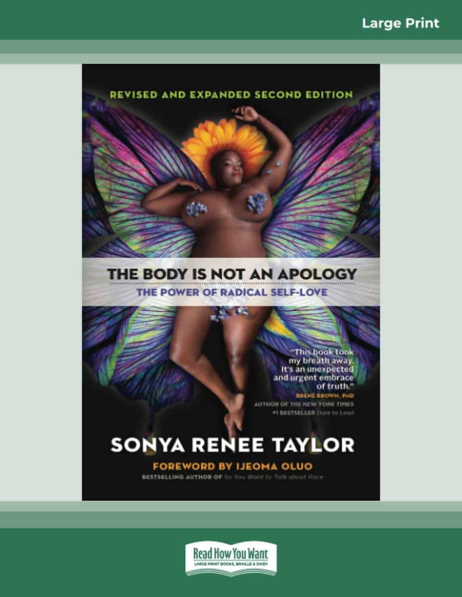 Cover page of "The Body Is Not an Apology" by Sonya Renee Taylor - One of the Top 5 Books on Self Love for Women